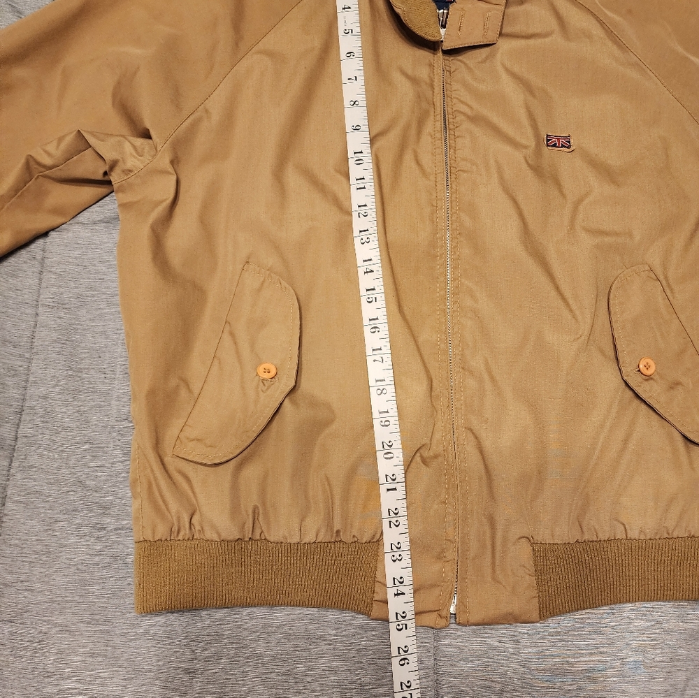 Vintage Brittania Westwind Jacket Men's Large Brown Lined Full Zip - Picture 8 of 10
